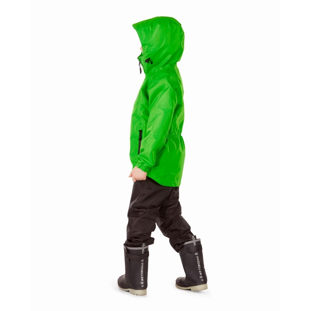 Детский комплект дождевой (куртка, брюки) EVO Kids GREEN (мембрана)
