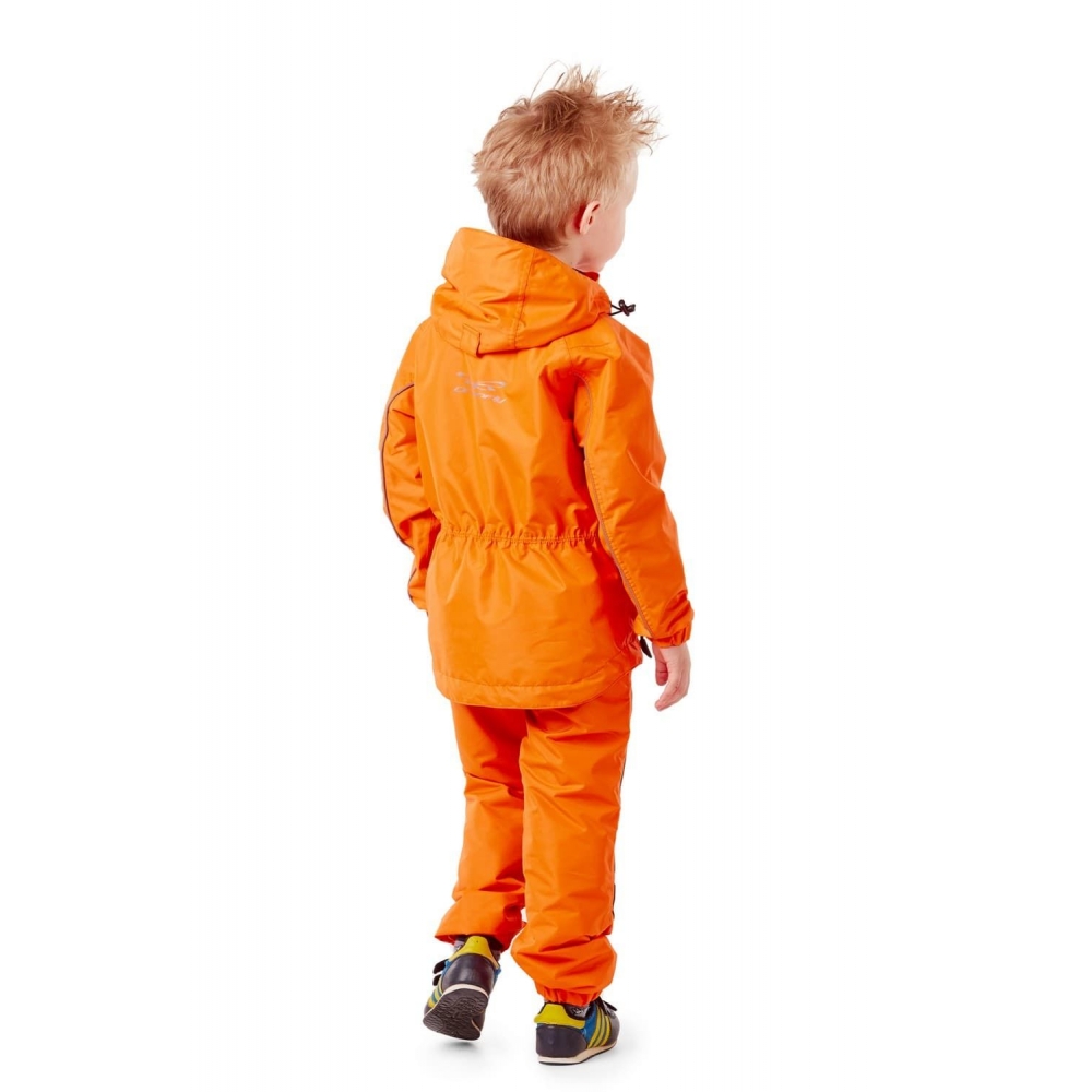 Детский комплект дождевой (куртка, брюки). EVO Kids ORANGE (мембрана)