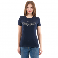 Футболка с принтом Chain цвет синий (W) Футболка с принтом Chain цвет синий (W)