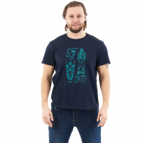 Футболка с принтом Snow Man цвет синий