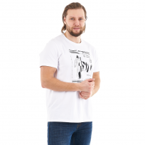 Футболка с принтом Snow Сyborg. M