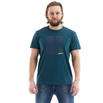 Футболка с принтом. Summer. U - collection. Dark - Green. Man