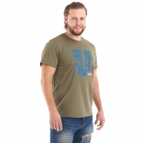 Футболка с принтом. Summer. U - collection. Khaki. M