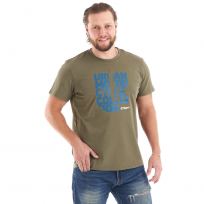 Футболка с принтом. Summer. U - collection. Khaki. M