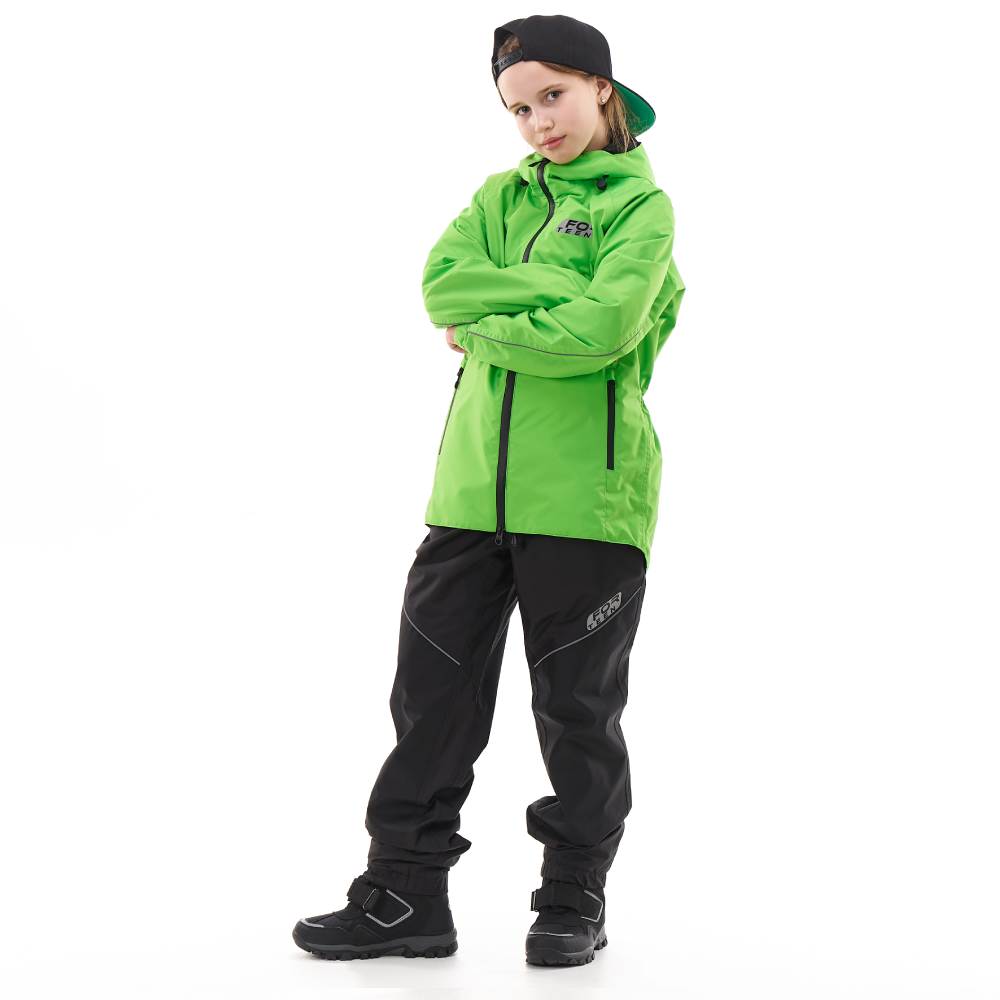 Комплект дождевой (куртка, брюки) EVO FOR TEEN GREEN (мембрана)