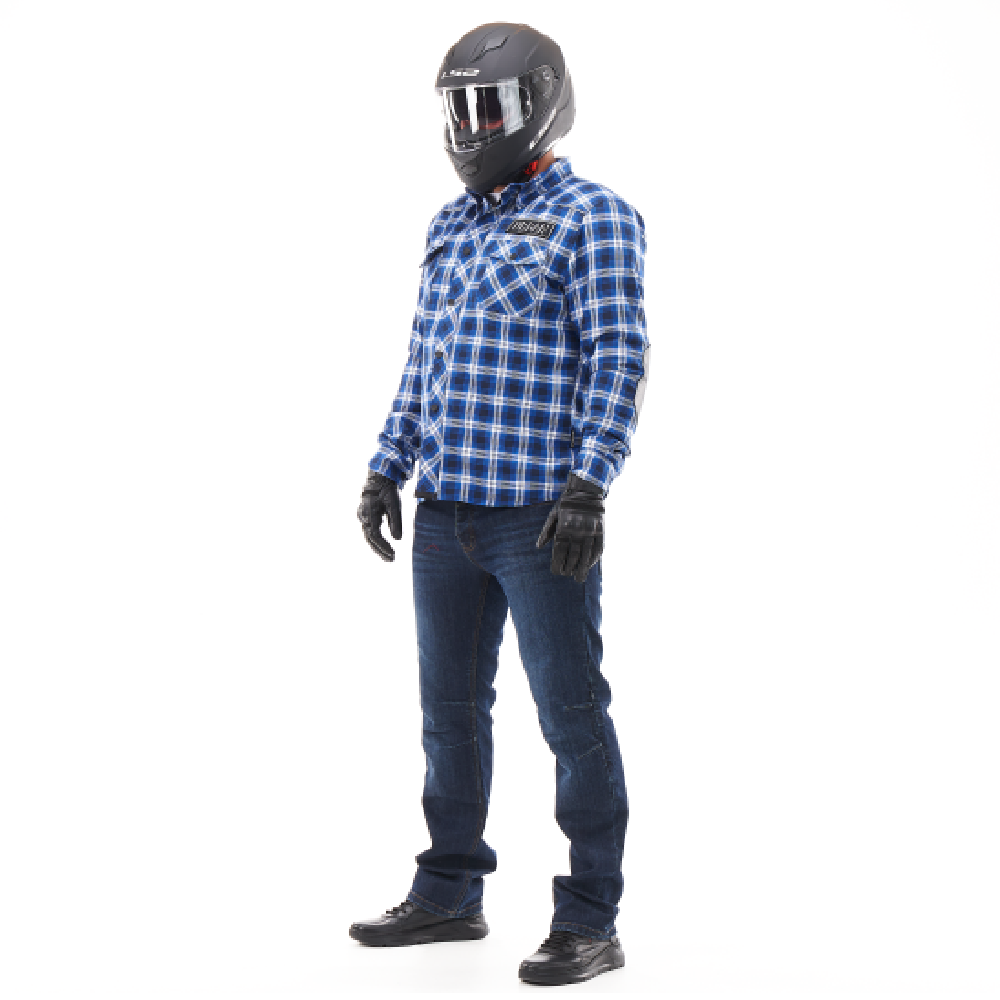 Моторубашка STREETFIGHTER Blue с защитой 2022