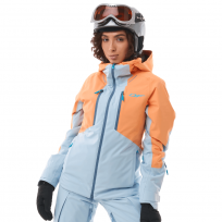 Куртка горнолыжная утепленная GRAVITY Woman Mock Orange - Light Blue