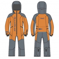 Комбинезон утепленный GRAVITY Teenager Grey - Orange