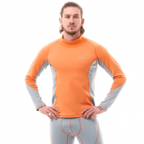 Термокофта зимняя с высоким воротом Man Orange - Grey