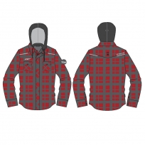 Моторубашка STREETFIGHTER Woman Red с защитой