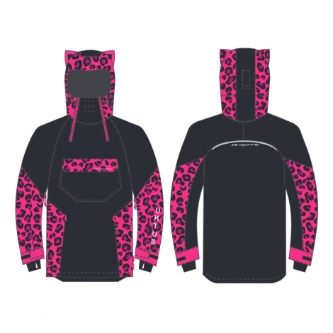 Куртка-анорак сноубордическая DF UKTUS Woman Cat Black - Pink Куртка-анорак сноубордическая DF UKTUS Woman Cat Black - Pink