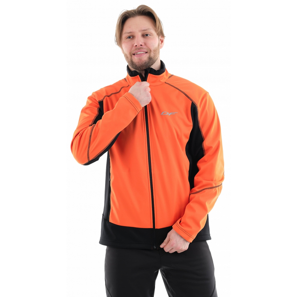 Куртка Explorer Black-Orange мужская, Softshell