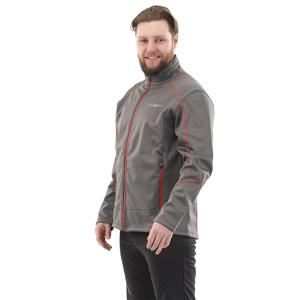 Куртка Explorer Grey-Red мужская, Softshell