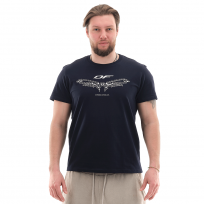 Футболка с принтом Chain цвет синий (M)