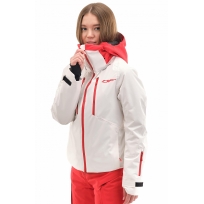 Куртка горнолыжная утепленная Gravity Premium WOMAN Gray-Red Fluo Куртка горнолыжная утепленная Gravity Premium WOMAN Gray-Red Fluo