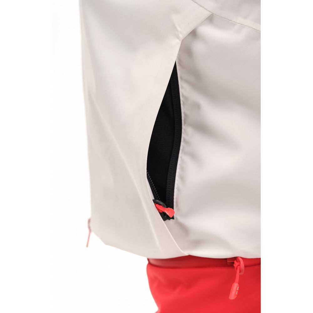 Куртка горнолыжная утепленная Gravity Premium WOMAN Gray-Red Fluo