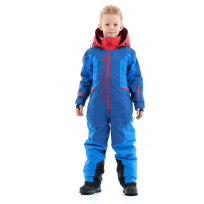 Зимний утепленный комбинезон DF Junior Gravity Blue-Red