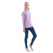 Детское термобелье Зима высокий ворот Lavander - Deep Blue