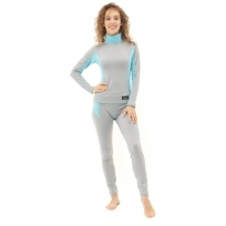 Термобелье зимнее с высоким воротом женское Baltic - Gray 2023